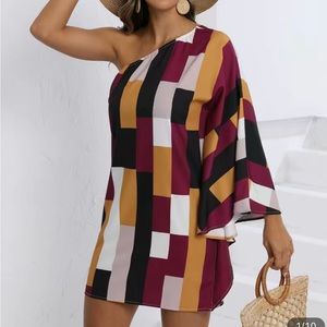 One Shoulder Dress NWOT